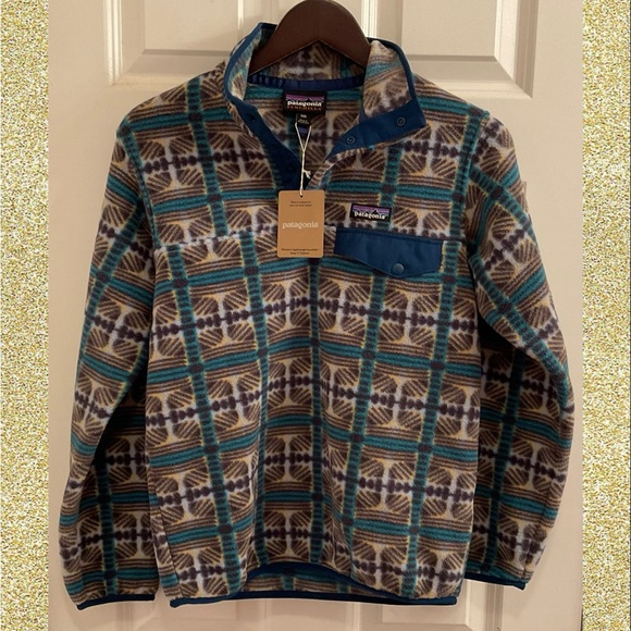 Patagonia Lightweight Synchilla Snap T Fleece Pullover Snow Beam - NWT - XXS